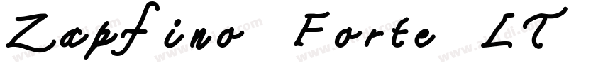 Zapfino Forte LT One字体转换